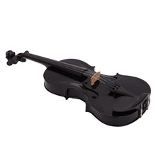 Load image into Gallery viewer, 4/4 Full Size Acoustic Violin Fiddle Black with Case Bow Rosin