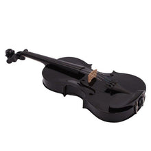 Load image into Gallery viewer, 4/4 Full Size Acoustic Violin Fiddle Black with Case Bow Rosin