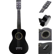 Load image into Gallery viewer, 23 Inch Folk Acoustic Guitar Music Instrument Mini Guitar For Beginner Children Music Lover Guitar(Black/Red)