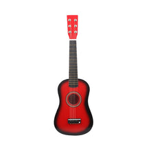 Load image into Gallery viewer, 23 Inch Folk Acoustic Guitar Music Instrument Mini Guitar For Beginner Children Music Lover Guitar(Black/Red)