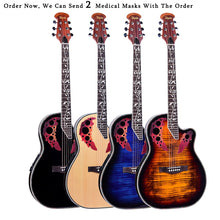 Load image into Gallery viewer, 41 inch Folk Guitar 6 String Electric Box Guitar Light Spruce Guitar Rosewood Fingerboard Crack Guitar Pickup Concert AGT152