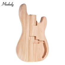 Load image into Gallery viewer, Muslady JB-T02 Unfinished Guitar Body DIY Parts Platane Wood Blank Guitar Barrel for JB Style Bass Guitars Guitar Accessories