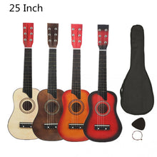 Load image into Gallery viewer, 25 Inch Basswood Acoustic Guitar with Bag Pick Strings Gift for Children and Beginner Musical Instrument 4 Colors Optional
