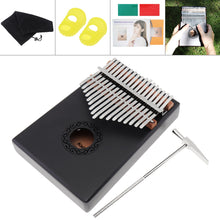 Load image into Gallery viewer, 17 Key Kalimba Single Board Mahogany Thumb Piano Mbira Mini Keyboard Instrument with Complete Accessories