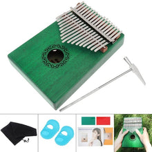 Load image into Gallery viewer, 17 Key Kalimba Single Board Mahogany Thumb Piano Mbira Mini Keyboard Instrument with Complete Accessories