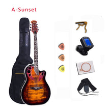 Load image into Gallery viewer, 41 inch Folk Guitar 6 String Electric Box Guitar Light Spruce Guitar Rosewood Fingerboard Crack Guitar Pickup Concert AGT152