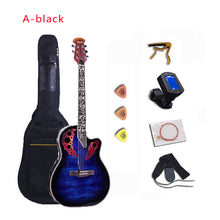 Load image into Gallery viewer, 41 inch Folk Guitar 6 String Electric Box Guitar Light Spruce Guitar Rosewood Fingerboard Crack Guitar Pickup Concert AGT152
