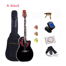 Load image into Gallery viewer, 41 inch Folk Guitar 6 String Electric Box Guitar Light Spruce Guitar Rosewood Fingerboard Crack Guitar Pickup Concert AGT152