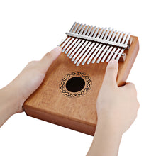 Load image into Gallery viewer, W-17T 17 Keys Kalimba Thumb Piano High-Quality Wood Mahogany Body Musical Instrument With Learning Book Tune Hammer for beginner