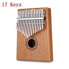 Load image into Gallery viewer, W-17T 17 Keys Kalimba Thumb Piano High-Quality Wood Mahogany Body Musical Instrument With Learning Book Tune Hammer for beginner