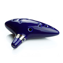 Load image into Gallery viewer, Classical Musical Instrument Ceramic Ocarina 12 Hole Kiln-fired Ceramic Alto C Legend of Zelda Ocarina Flute