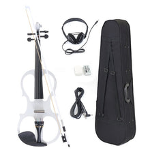 Load image into Gallery viewer, 4/4 Electric Violin Fiddle Stringed Instrument Basswood With Fittings Cable Headphone Case For Music Lovers Beginners Antique