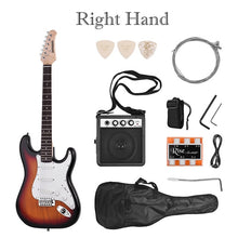 Load image into Gallery viewer, ammoon 21 Frets 6 Strings Electric Guitar Solid Wood Paulownia Body Maple Neck with Speaker Necessary Guitar Parts &amp; Accessories